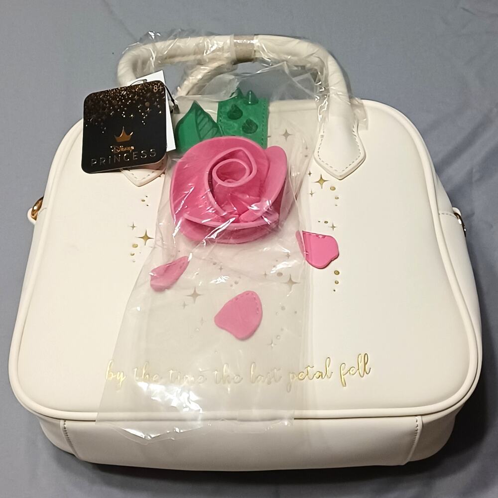 Disney Beauty and the Beast 30th Anniversary Enchanted Rose Crossbody Bag